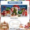 Christmas Whoville Garage Door Cover Banner, 16x7ft Holiday Outdoor Decoration with Rope, Hanging Merry Christmas Winter Xmas Tree Snow Home Festive Wall Decor Photo Backdrop Gifts
